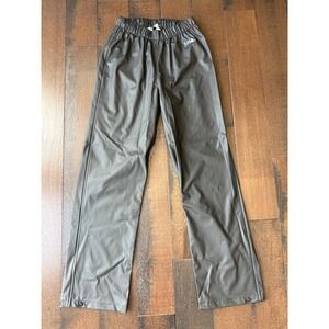 Helly Hansen Mens Gray Waterproof Rain Pants Elastic Waist Size Medium pull on